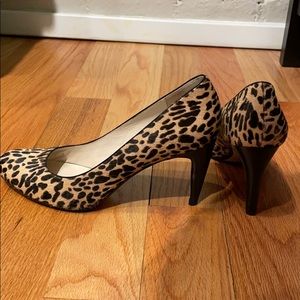 Michael Kors cow hair animal print pumps